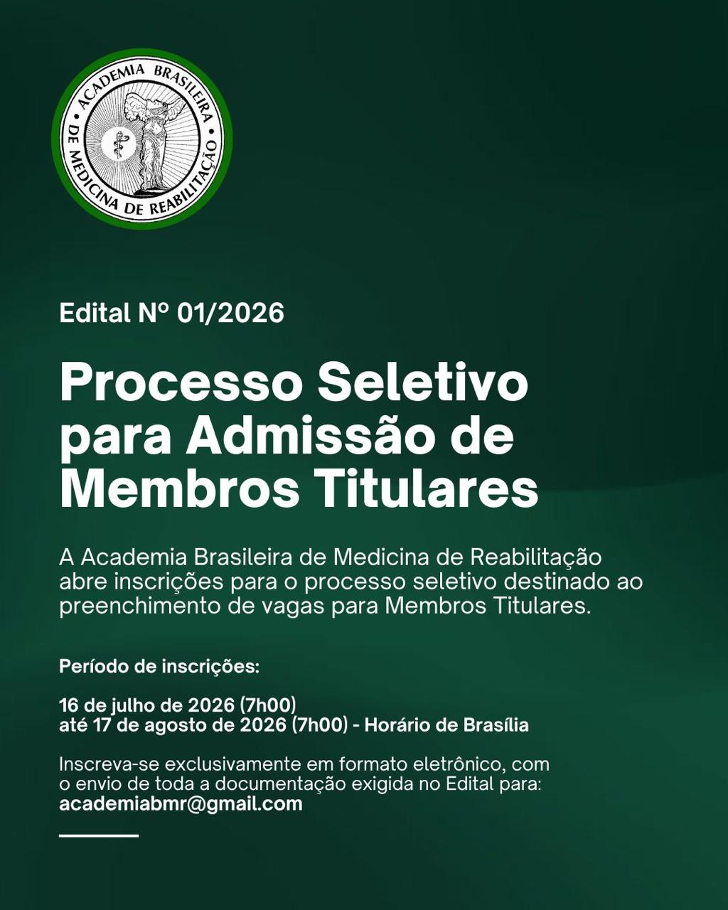 Edital Nº 01/2026 – Processo Seletivo para Admissão de Membros Titulares